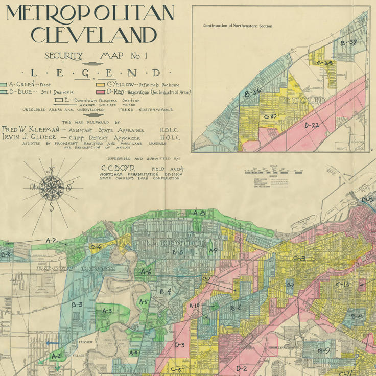 "Metropolitan Cleveland Security Map No 1" (1936)