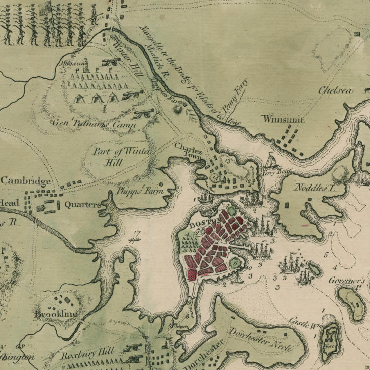 "A Plan of the Town and Harbor of Boston" (1775)