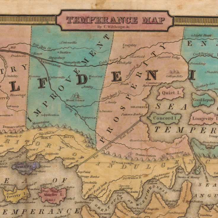 John Christian Wiltberger, "Temperance Map" (1838)